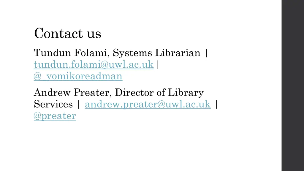 contact us tundun folami systems librarian tundun
