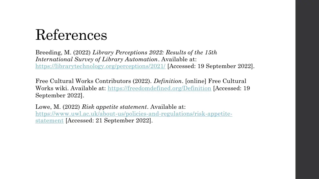 references