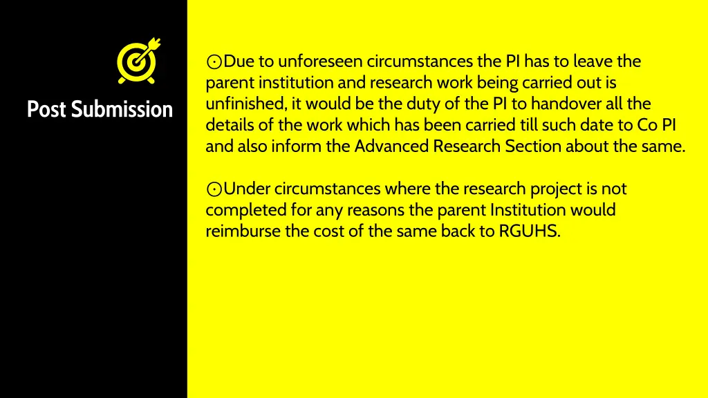 due to unforeseen circumstances