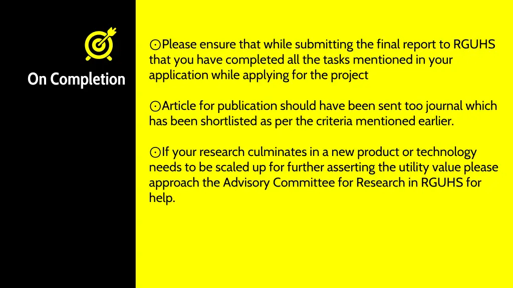 please ensure that while submitting the final