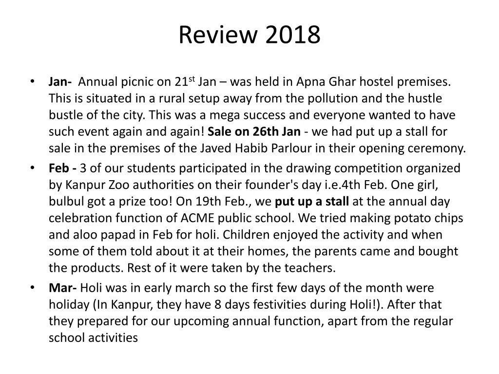 review 2018
