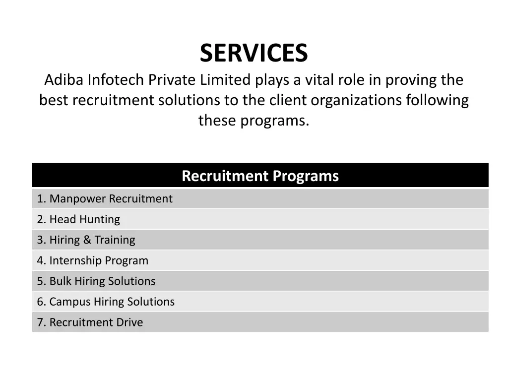 services