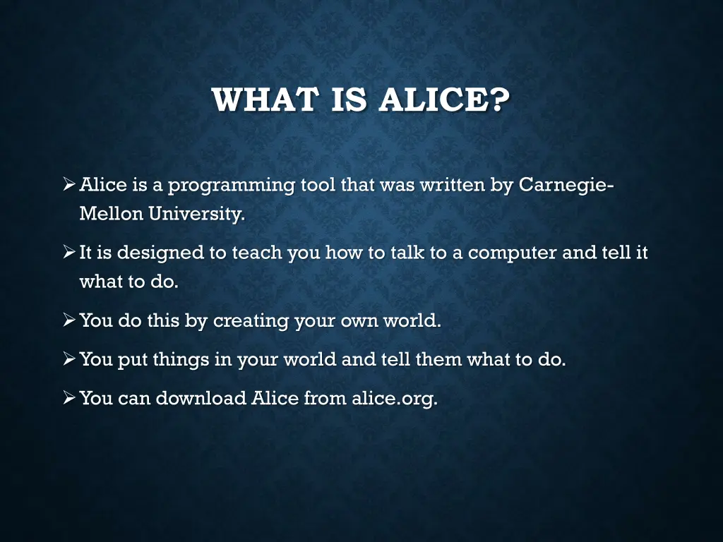what is alice