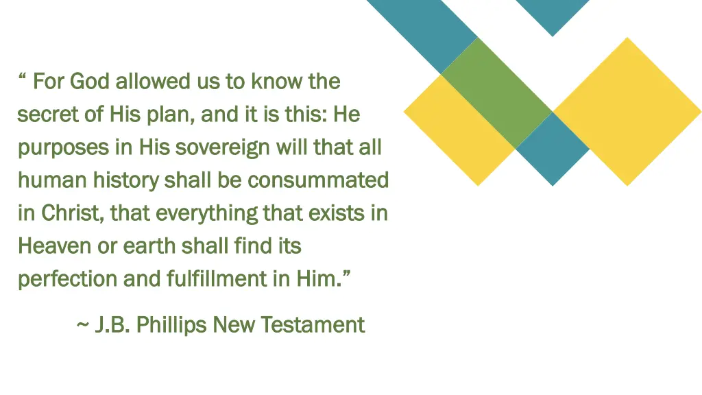 for god allowed us to know the for god allowed