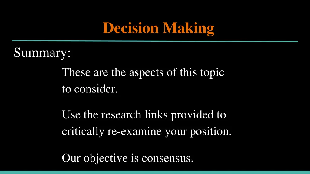 decision making 4
