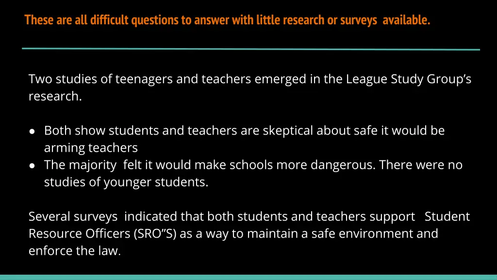 these are all difficult questions to answer with