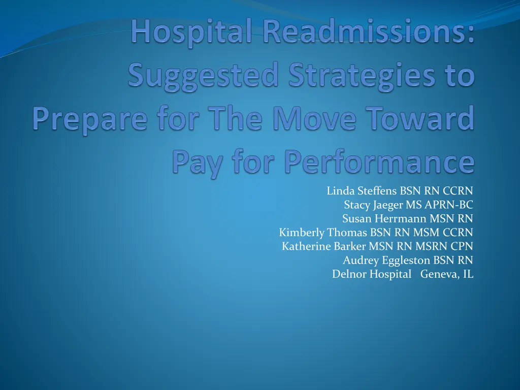 linda steffens bsn rn ccrn stacy jaeger ms aprn