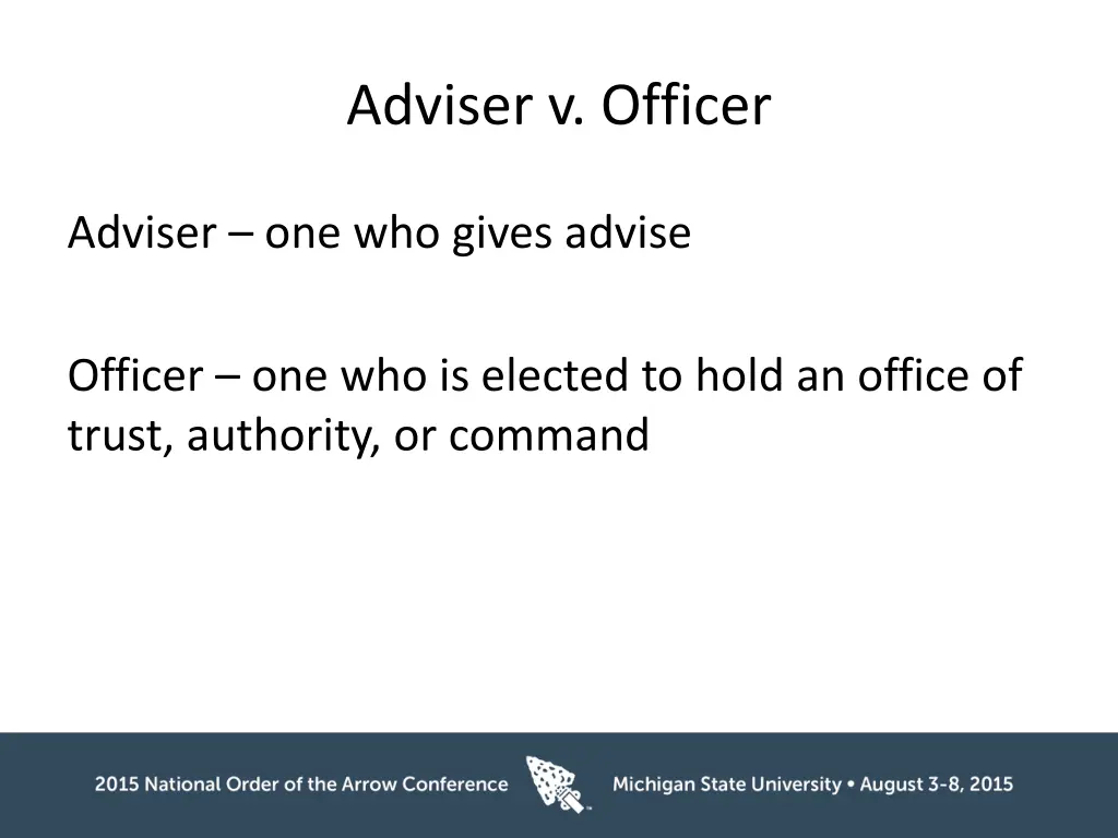 adviser v officer 1