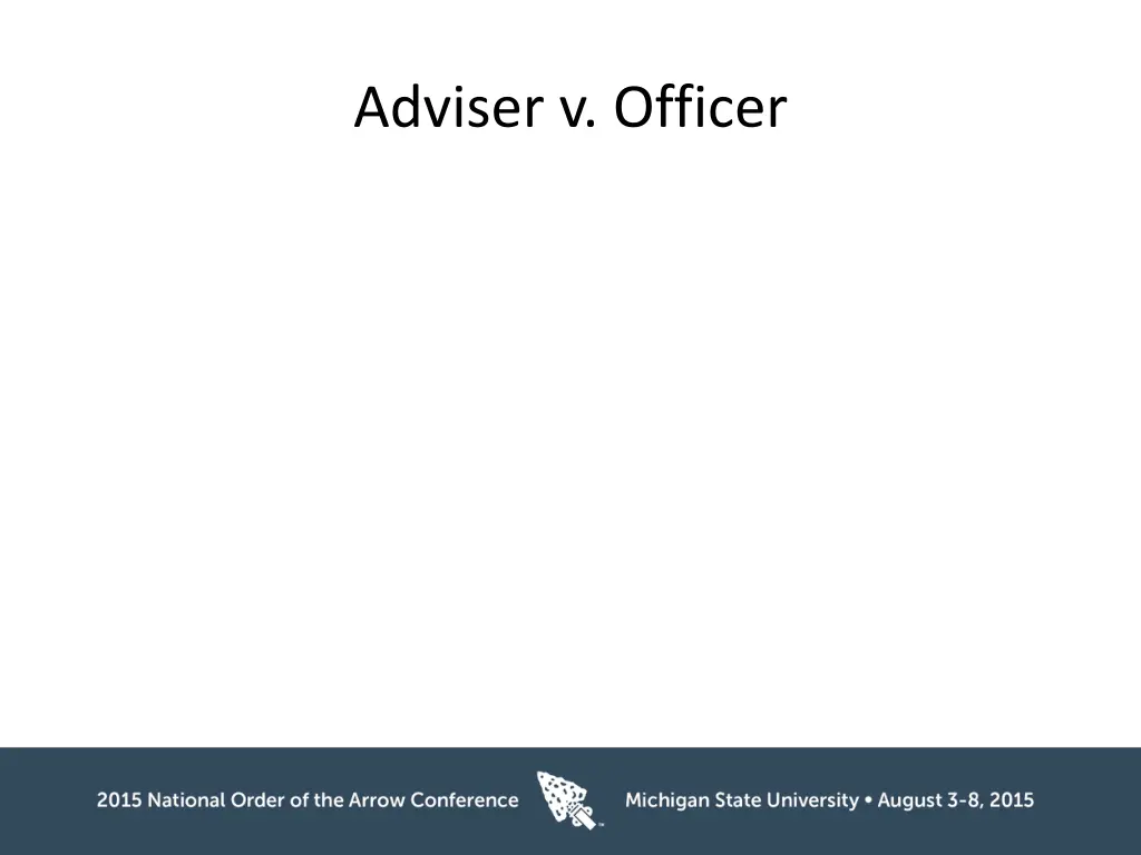 adviser v officer