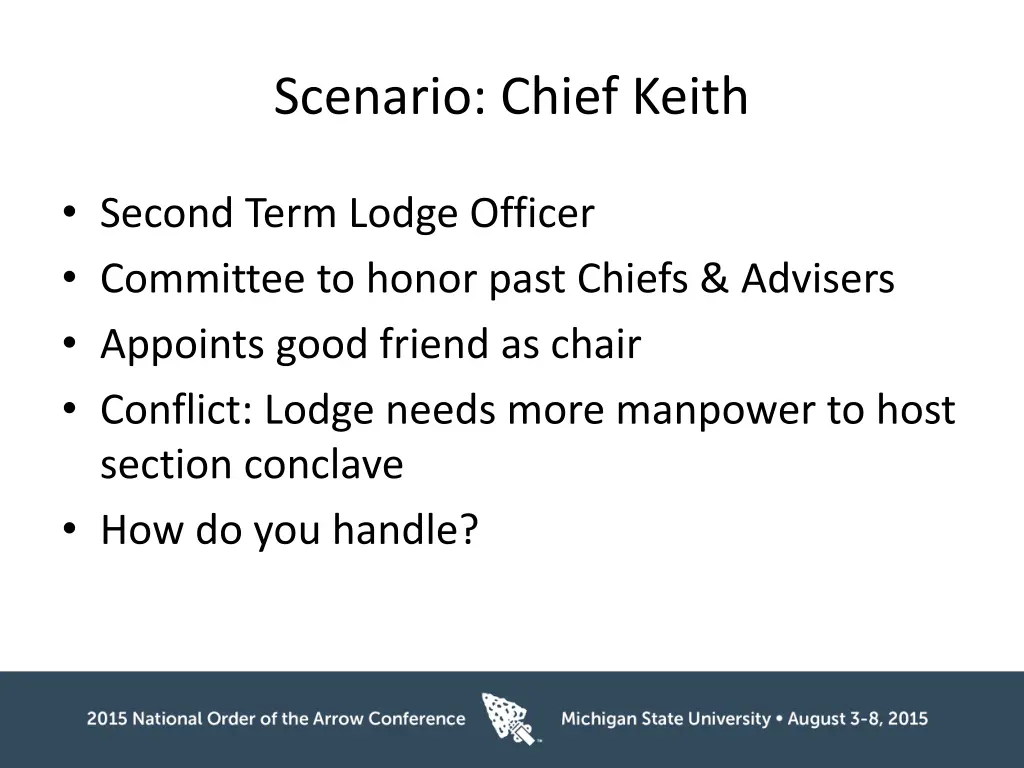 scenario chief keith