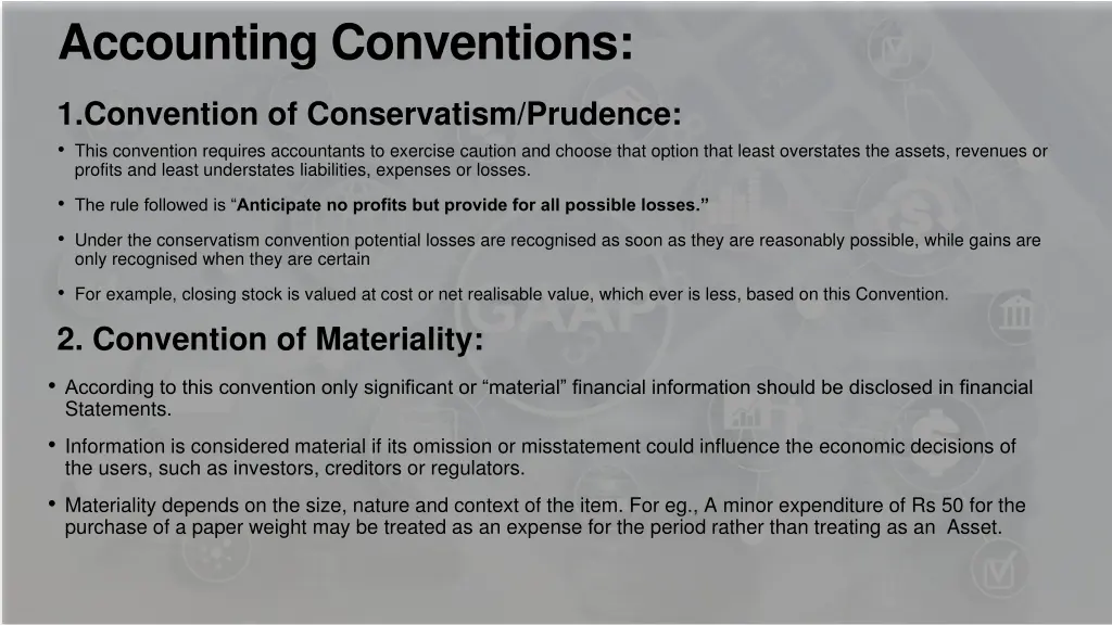 accounting conventions 1
