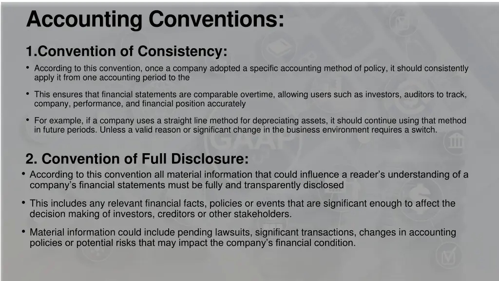 accounting conventions