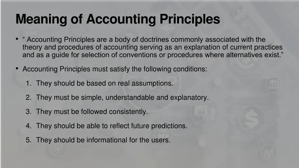meaning of accounting principles
