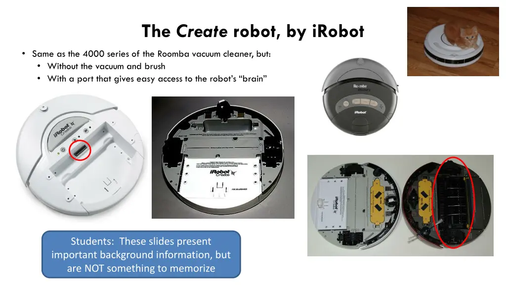 the create robot by irobot