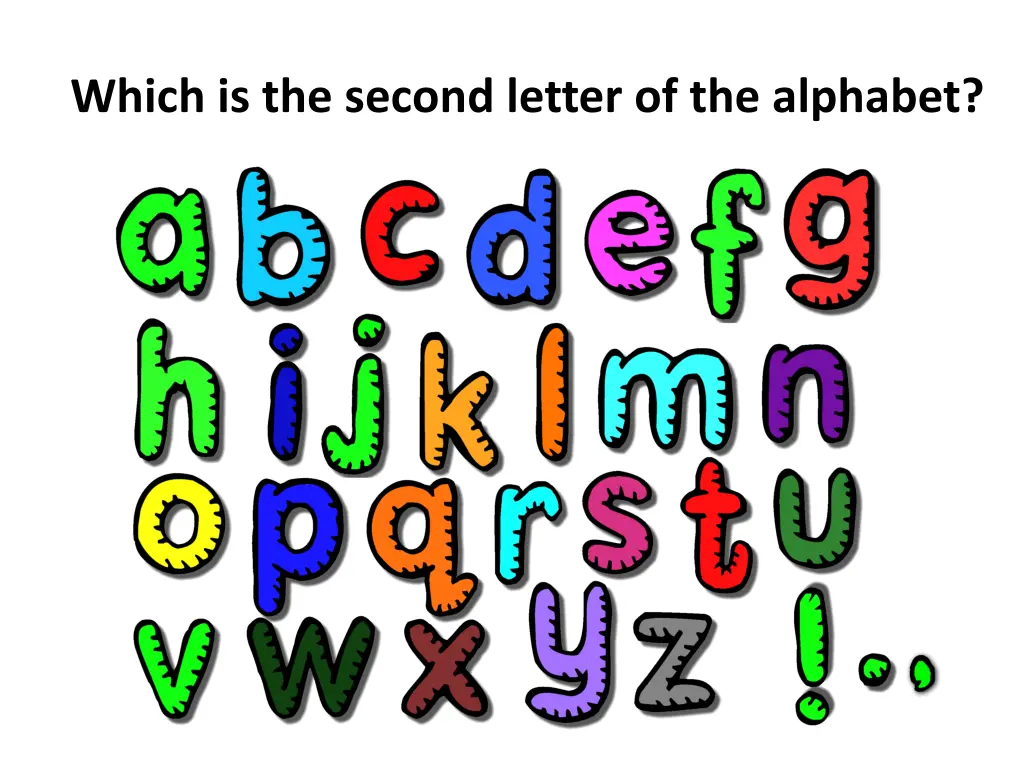 which is the second letter of the alphabet
