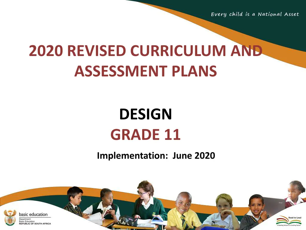 2020 revised curriculum and assessment plans