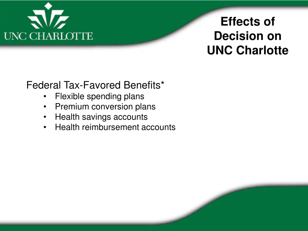 effects of decision on unc charlotte 4