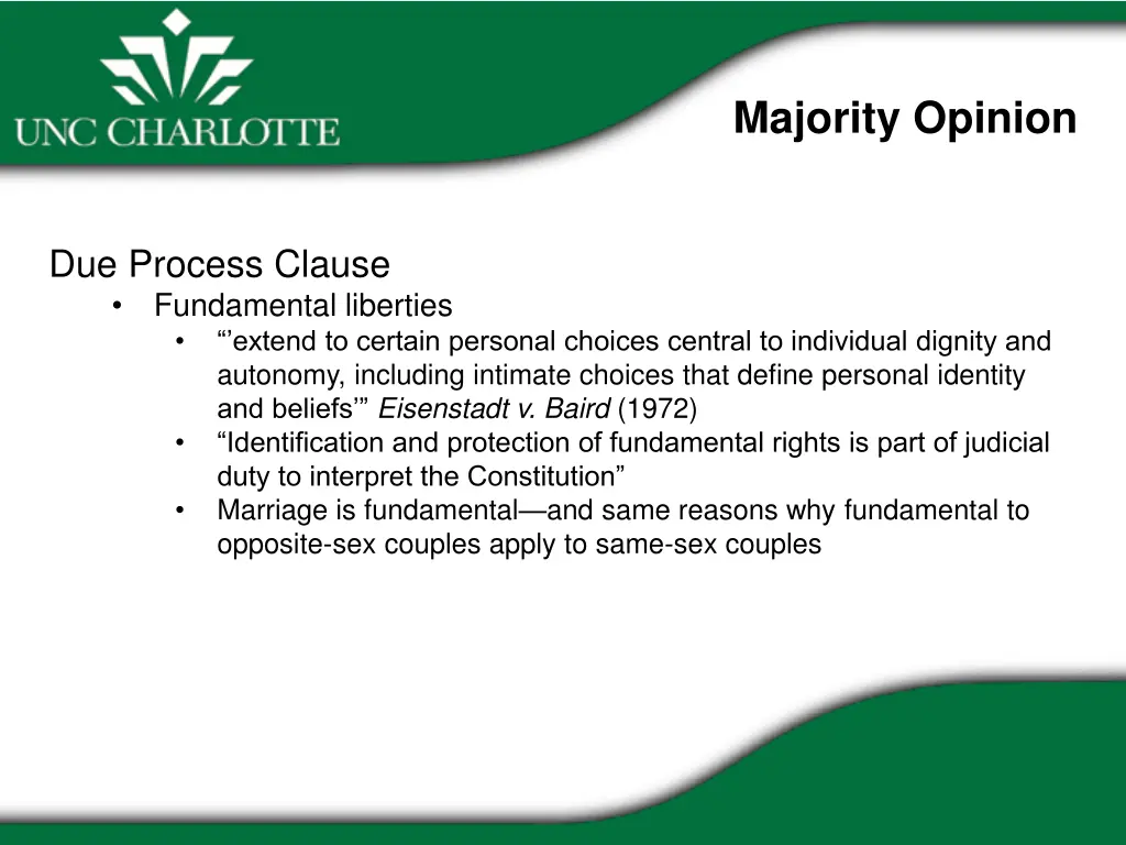 majority opinion