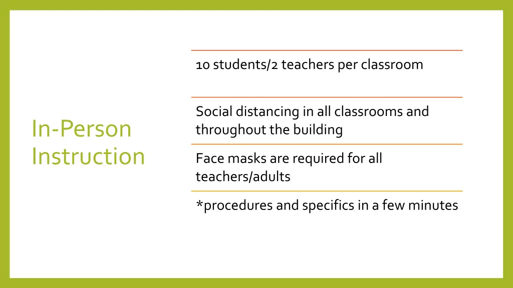 10 students 2 teachers per classroom