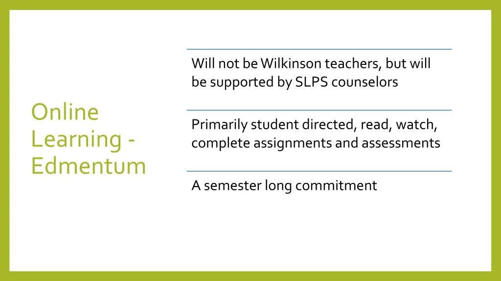 will not be wilkinson teachers but will