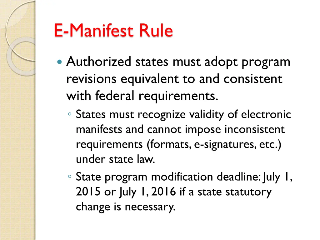e manifest rule 3