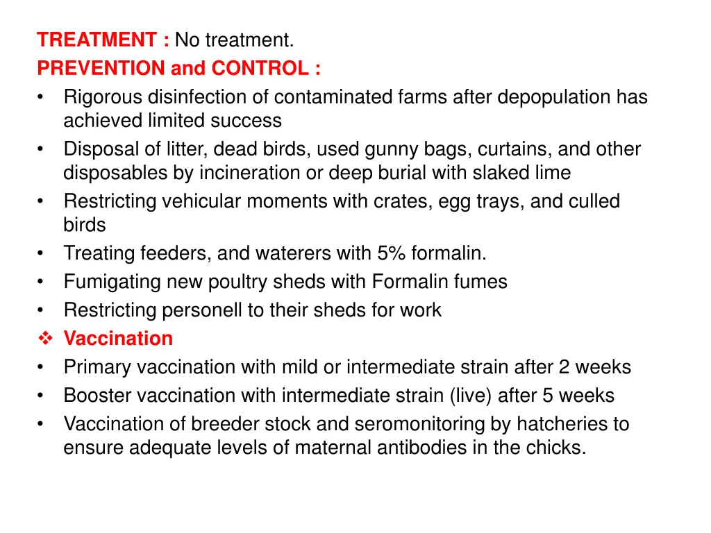 treatment no treatment prevention and control
