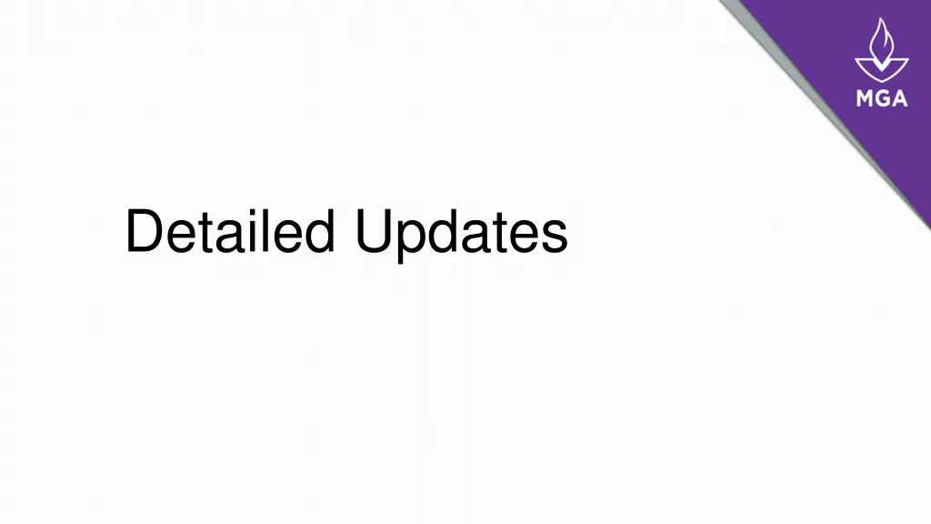 detailed updates