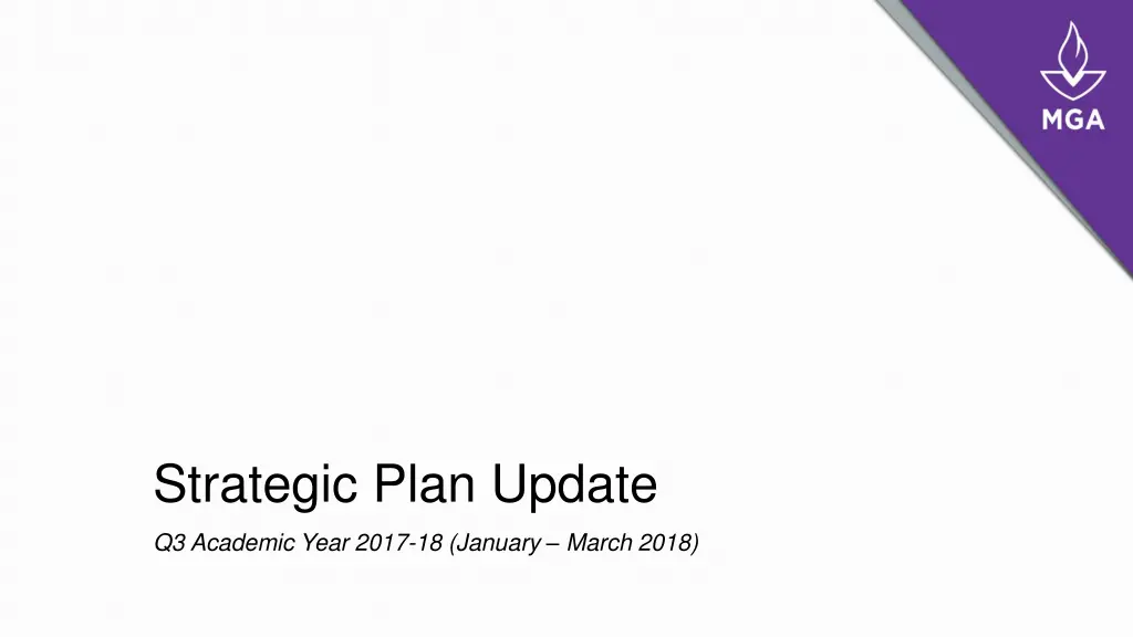 strategic plan update