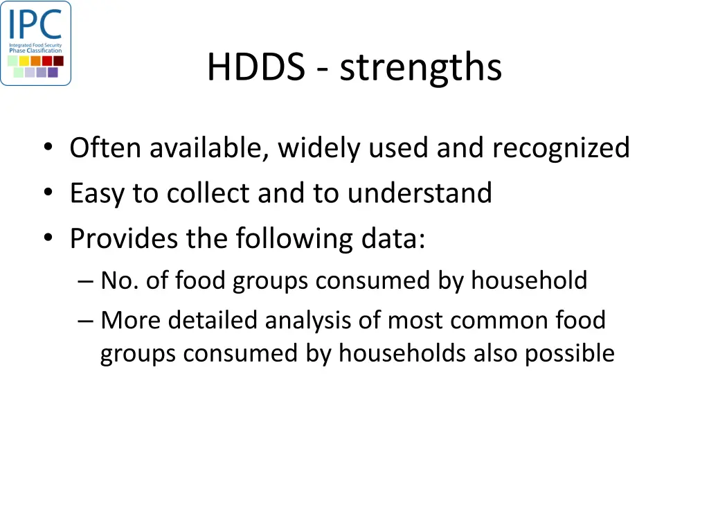 hdds strengths
