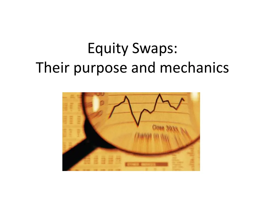 equity swaps