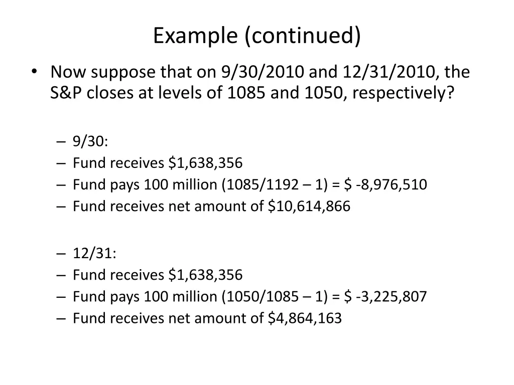 example continued 1
