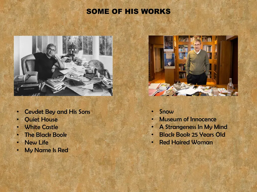 some of his works