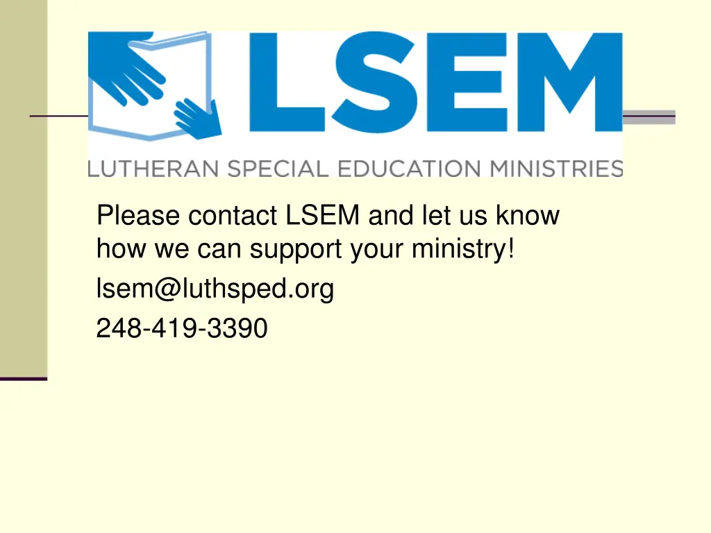 please contact lsem and let us know