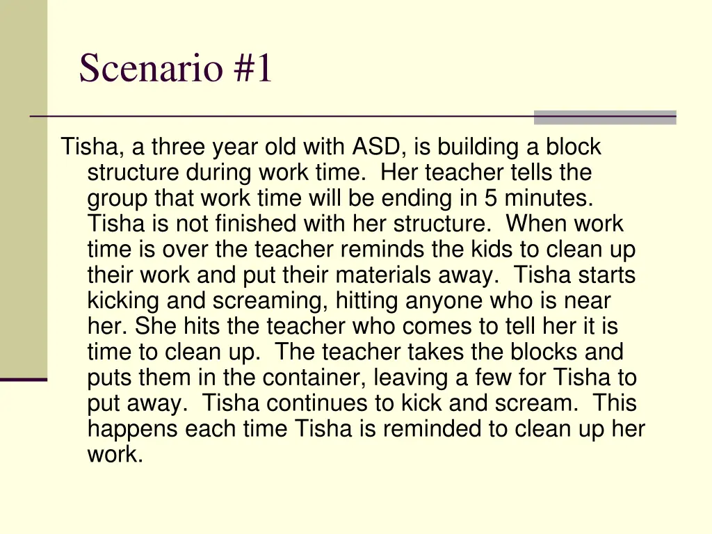 scenario 1