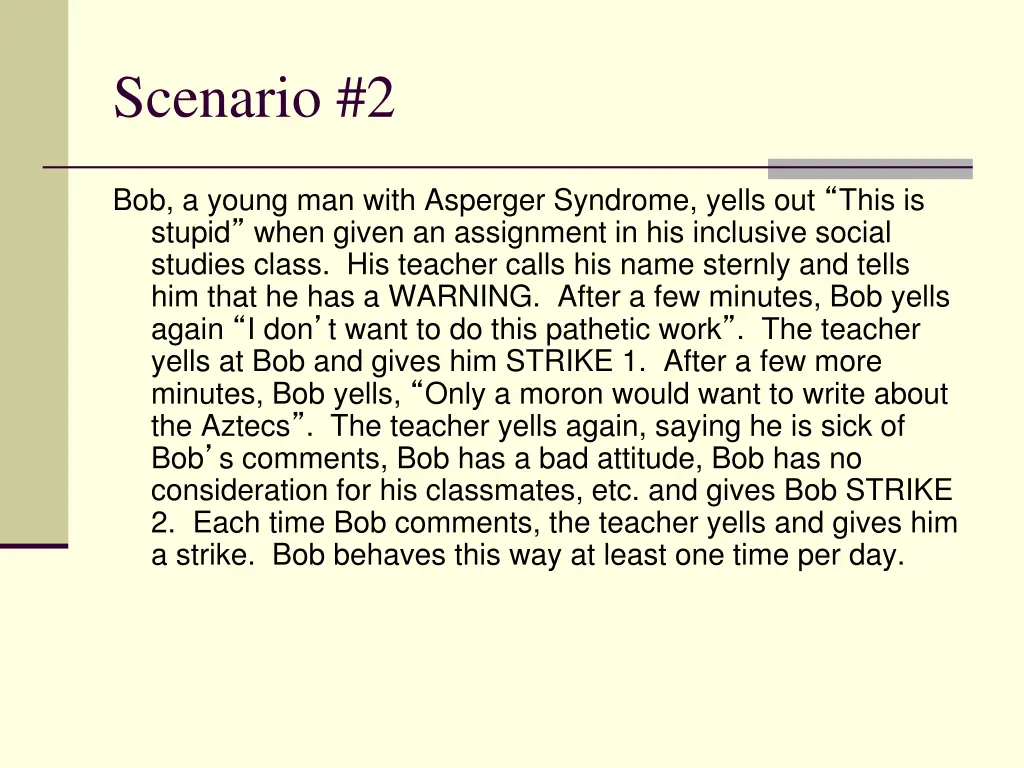 scenario 2