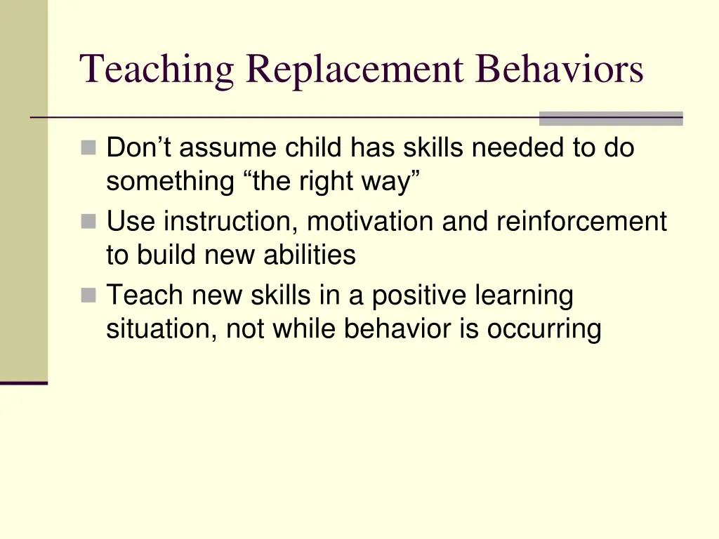 teaching replacement behaviors 3