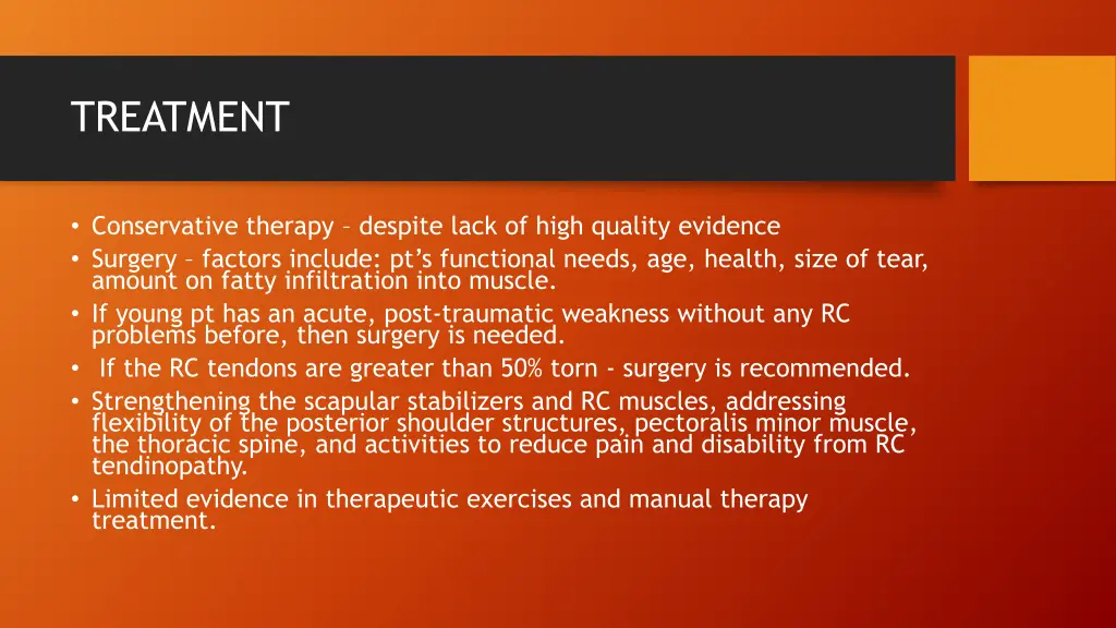 treatment