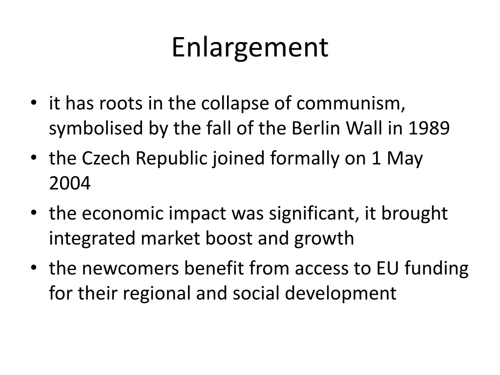 enlargement