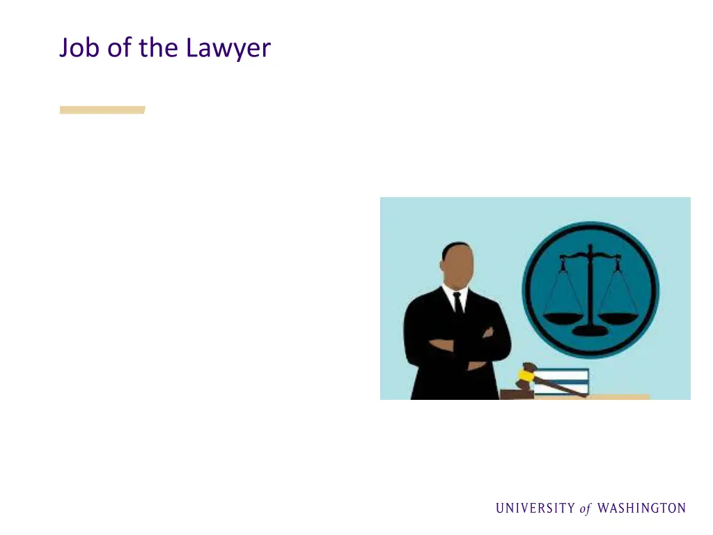 job of the lawyer