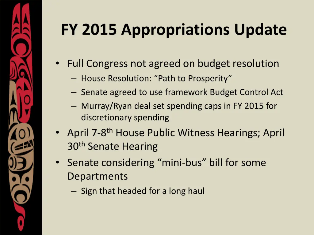 fy 2015 appropriations update