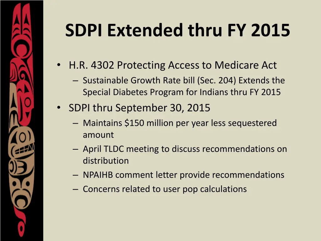 sdpi extended thru fy 2015