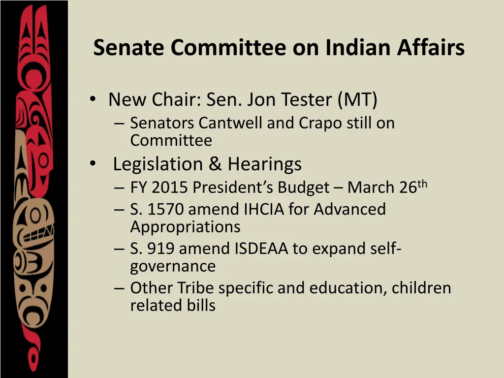 senate committee on indian affairs