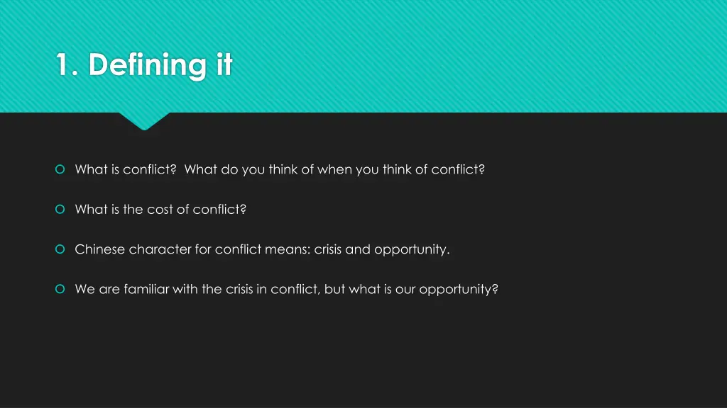 1 defining it