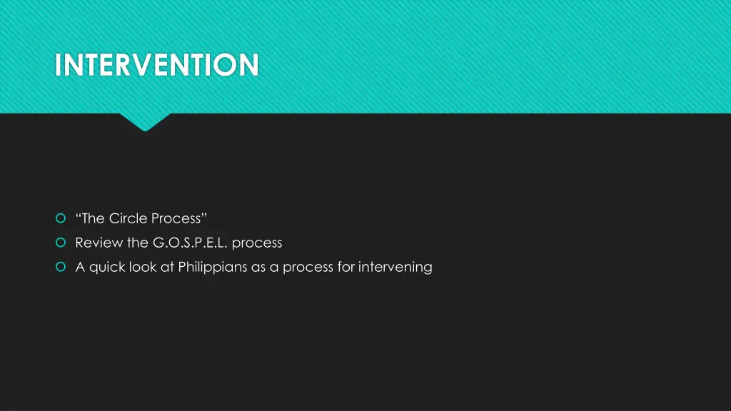 intervention