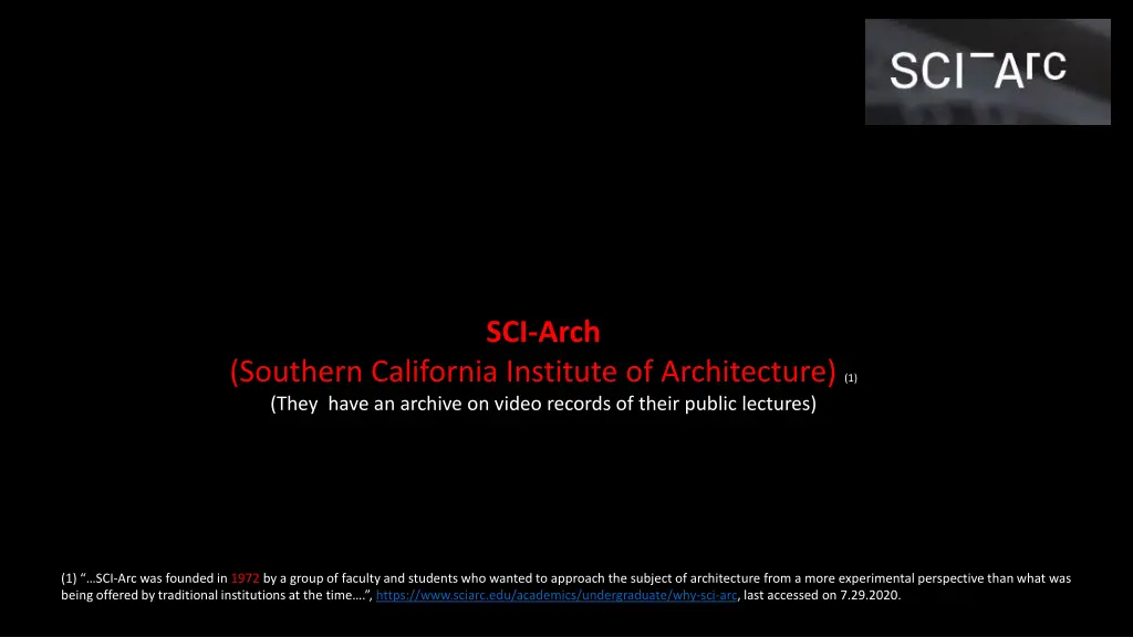 sci arch