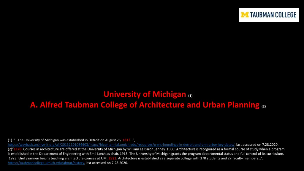 university of michigan 1
