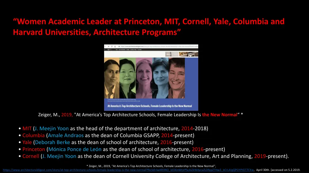 women academic leader at princeton mit cornell