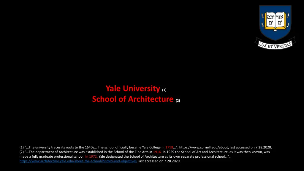 yale university 1 school of architecture 2