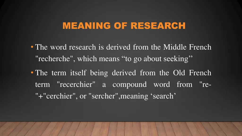 meaning of research
