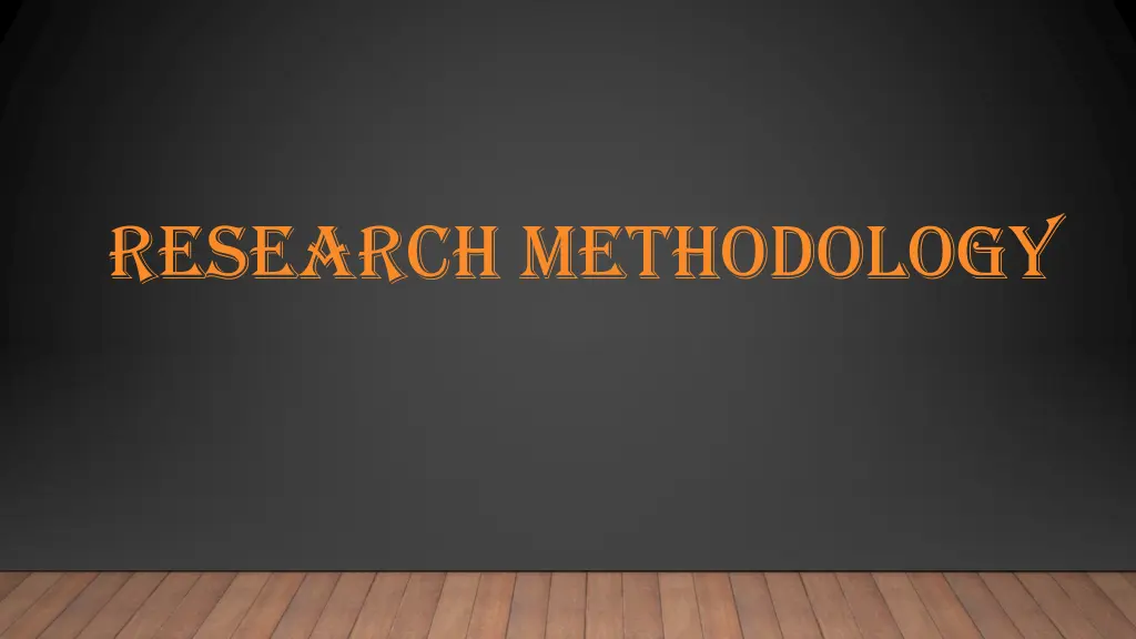 research methodology